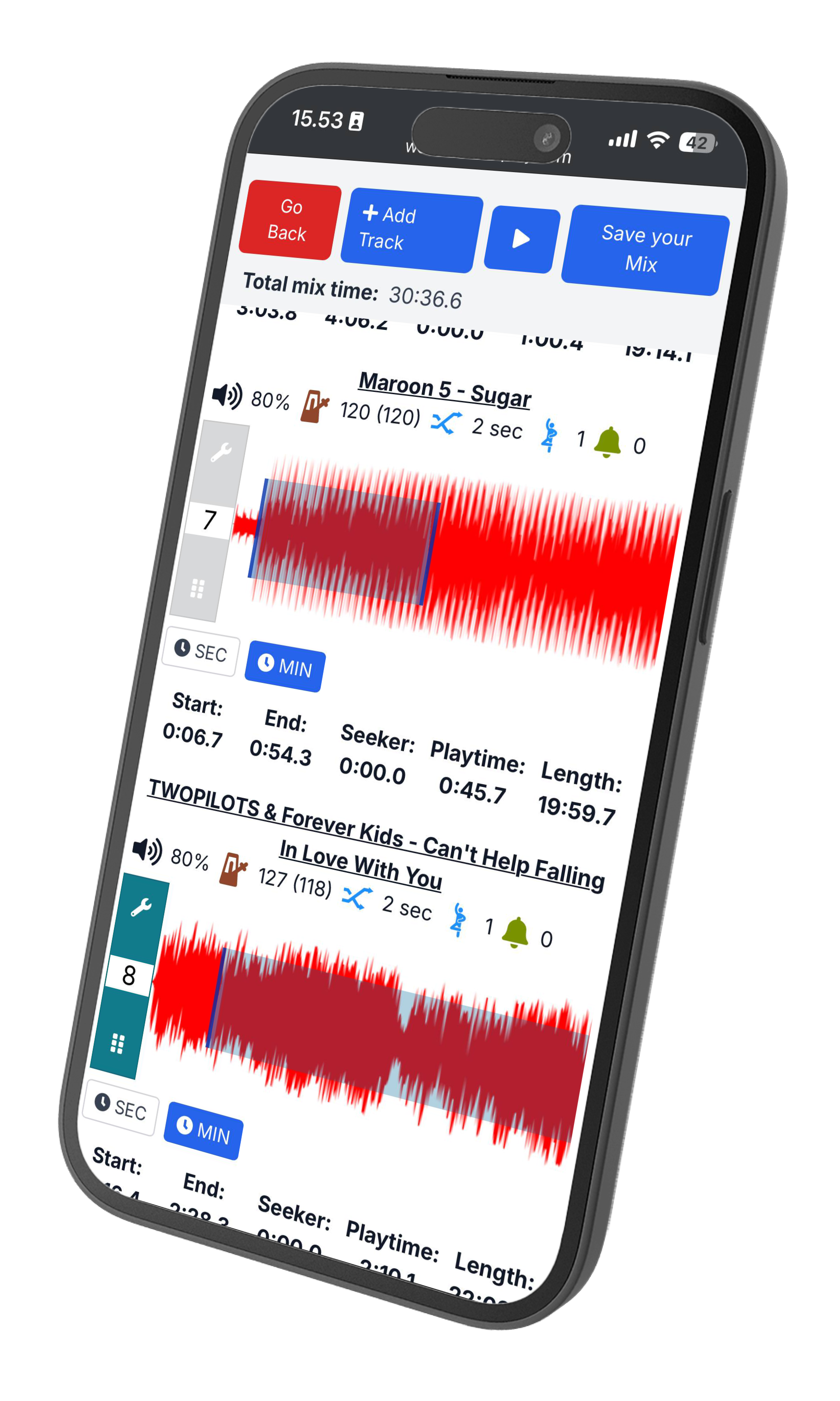 Set4Play mixing tool